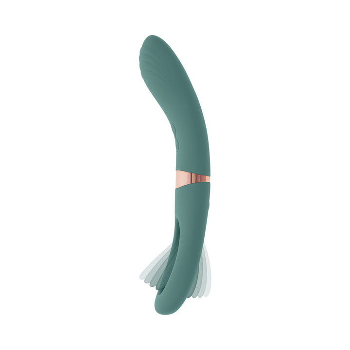Evolved Chick Flick Rechargeable Vibrator with Flicker Silicone Mint - Headshop.com