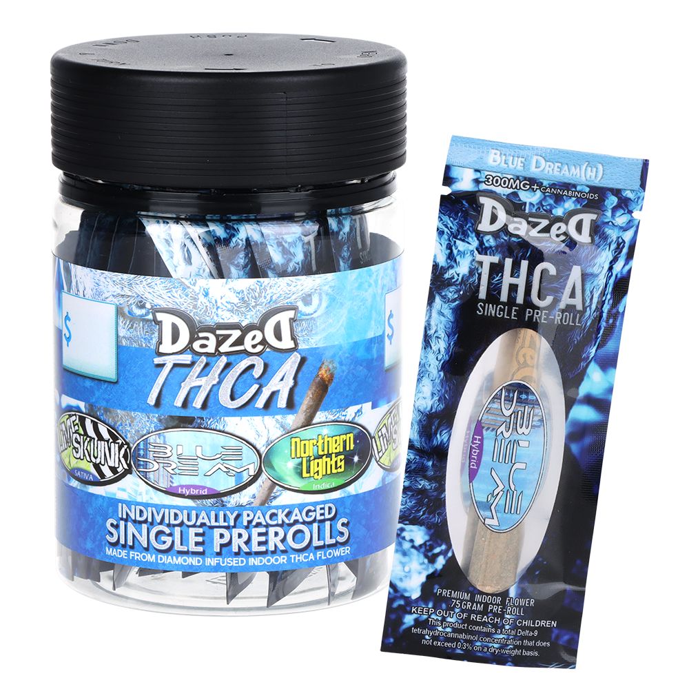 25CT JAR - Dazed Icewalkerz THCA Pre-Rolls - .75g / 1pc / Assorted Strains
