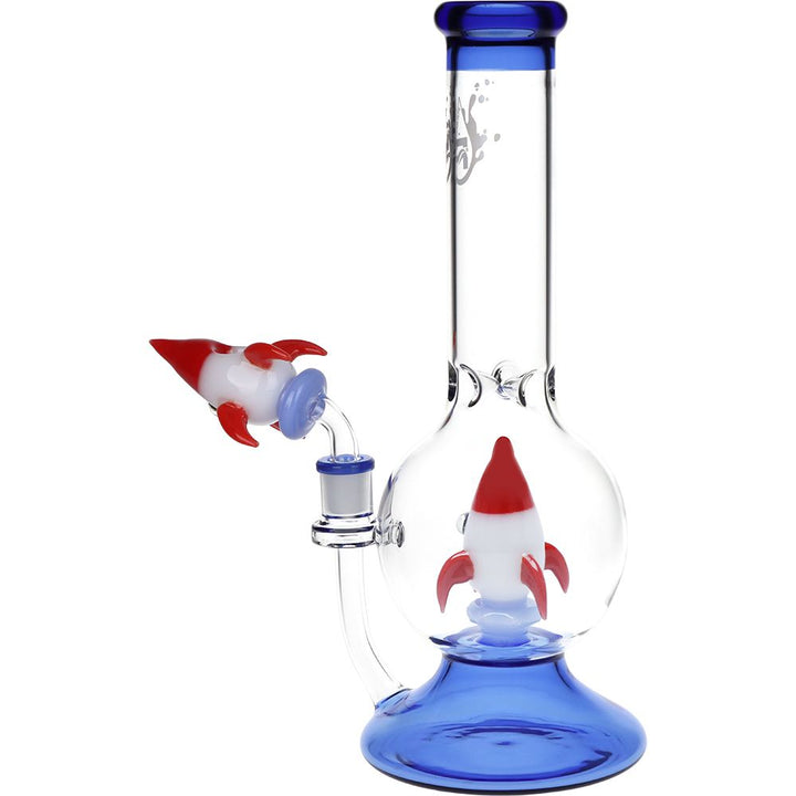 Pulsar Rocketship Glass Water Pipe - 12" / 14mm F - Headshop.com