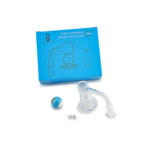 Space King Fully Fused Round Blender Terp Slurper (Light Blue) - Headshop.com