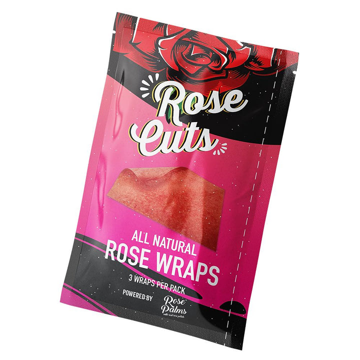 Rose Cuts Pink Rose Wraps | 3pc | 15pk Display - Headshop.com