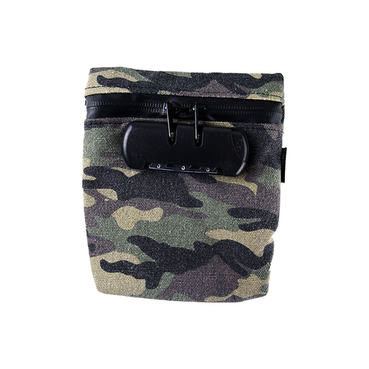 6CT DISPLAY - Smokezilla Smell Proof Locking Canvas Bag - 6"x6.25" / Assorted Colors - Headshop.com