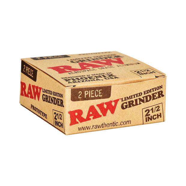 RAW Prototype Limited Edition Aluminum Grinder | 2pc | 2.5" - Headshop.com