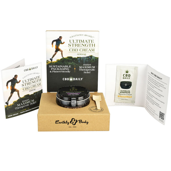 12PC DISPLAY KIT - CBD Daily Ultimate Strength Intensive Cream - 5oz/Assorted - Includes Testers & Samples 12PC DISPLAY KIT - CBD Daily Ultimate Strength Intensive Cream - 5oz/Assorted - Includes Testers & Samples