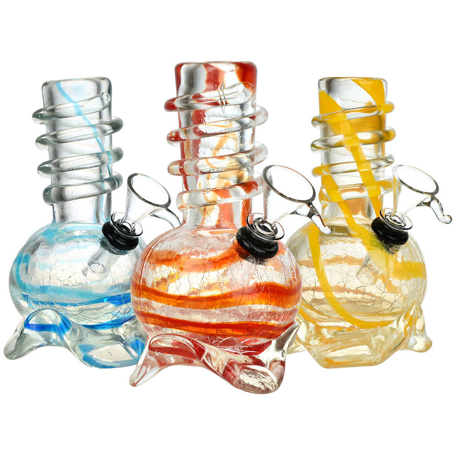Calm Ascent Soft Glass Water Pipe - 5.75" / Colors Vary - Headshop.com
