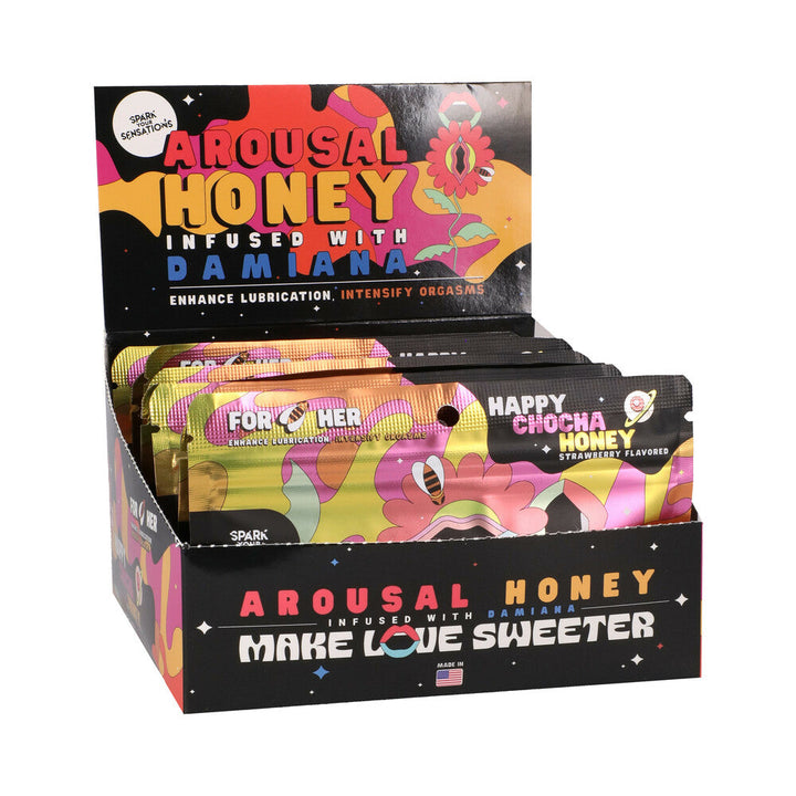 Happy Chocha Honey Arousal Honey 12-Pack Display - Headshop.com