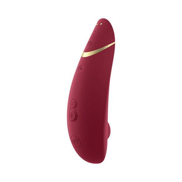 Womanizer Premium 2 Rechargeable Silicone Luxurious Pleasure Air Clitoral Stimulator Bordeaux - Headshop.com