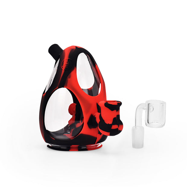 Ritual - 5'' Silicone Yoshi Egg Rig - Black & Red - Headshop.com