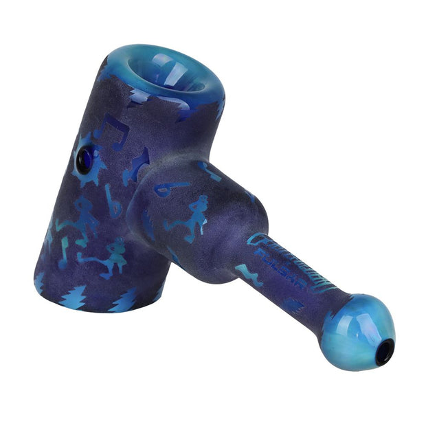 Grateful Dead x Pulsar Ethereal Music Etched Glass Hammer Bubbler - 5" - Headshop.com