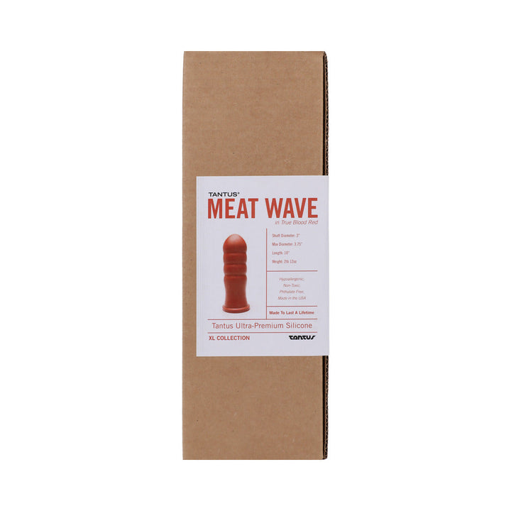 Tantus Meat Wave Anal Plug Ruby (Box) - Headshop.com