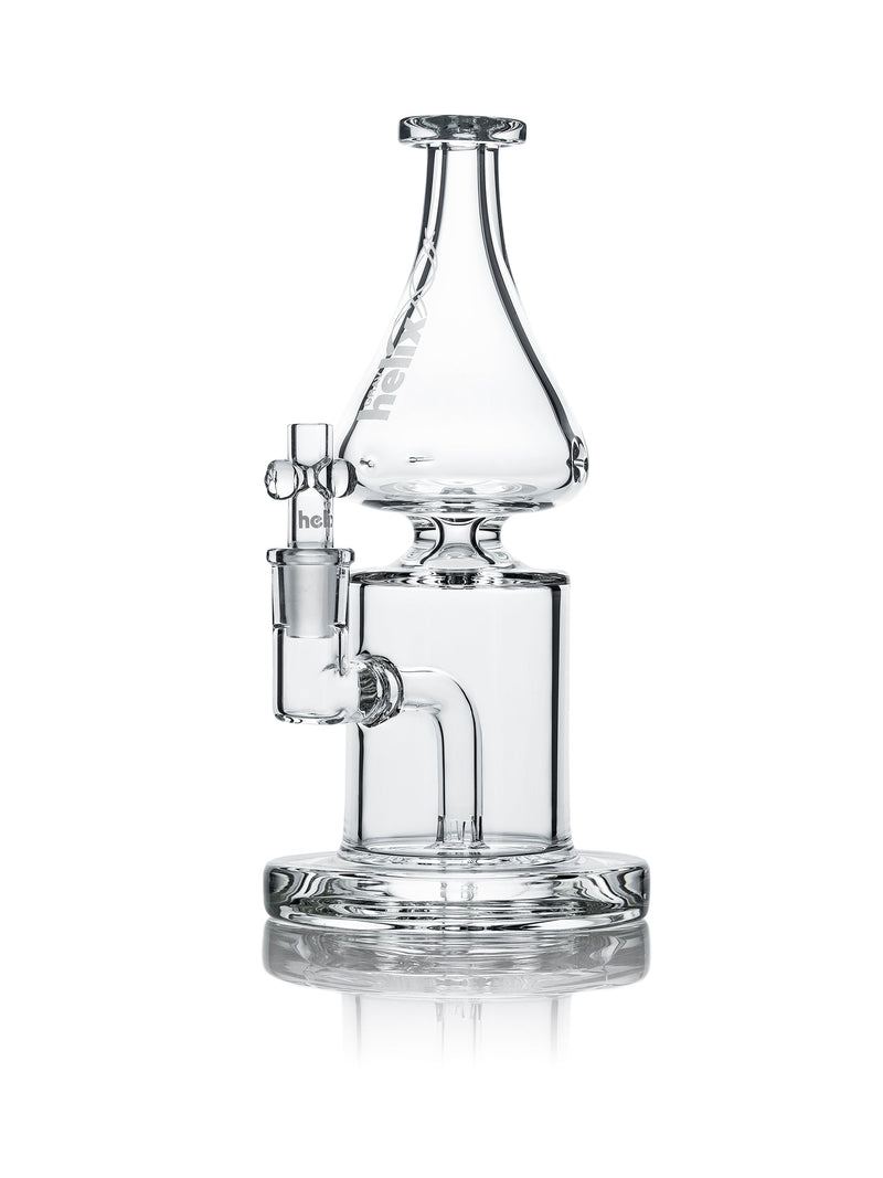 Helix™ Clear Straight Base w/ Fixed Downstem Water Pipe - Headshop.com