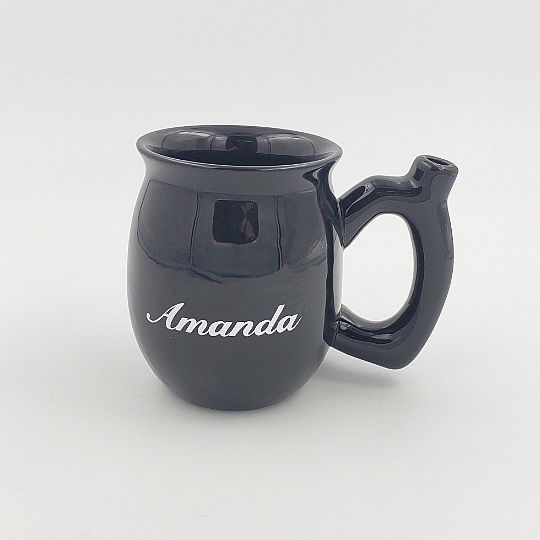 Sip Puff Pass mug - Blue with white letters - Headshop.com