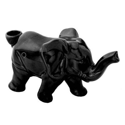 Elephant Novelty Pipe - Black Color - Headshop.com