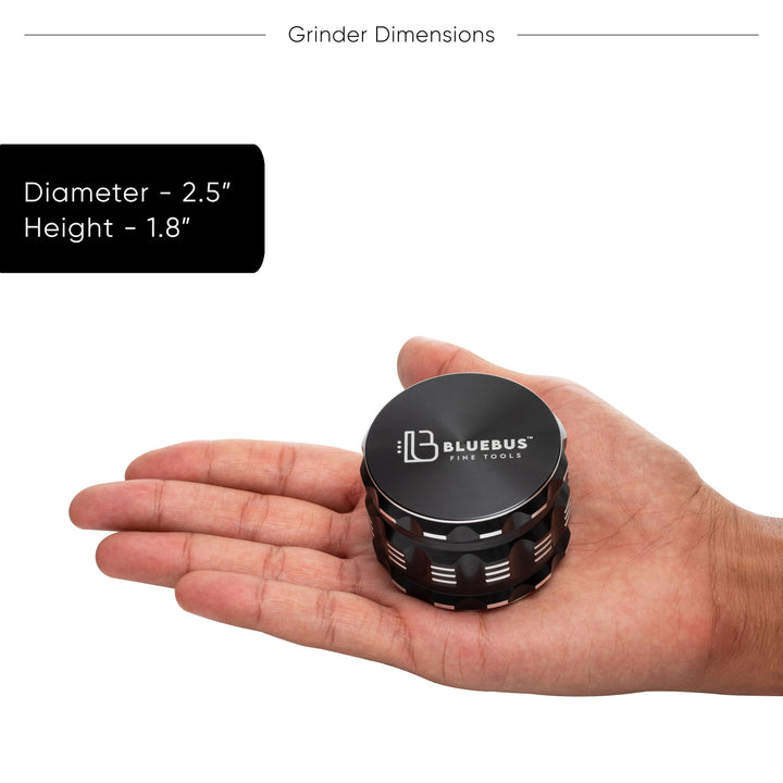 GAC 2.5" Ceramic Grinder Black - Headshop.com