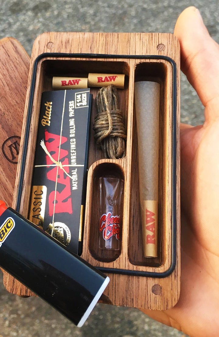 Marley Natural American Black Walnut Case - Headshop.com