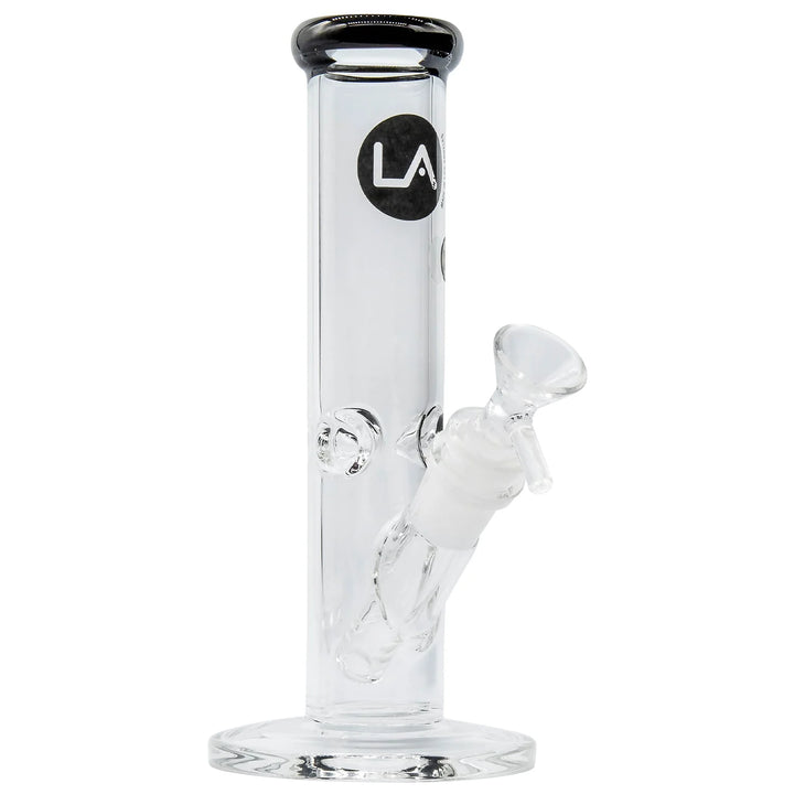 LA Pipes Straight Shooter Bong - Multiple Colors - 8" - Headshop.com