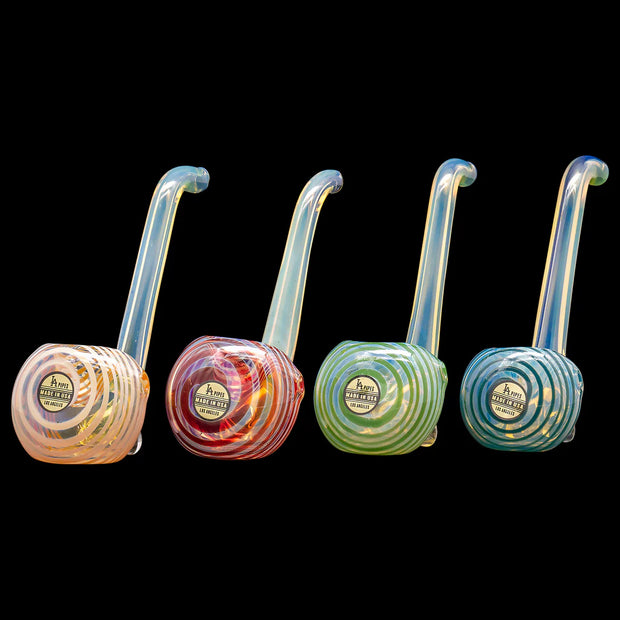 LA Pipes "Flaco" Skinny Glass Sherlock Pipe - Headshop.com