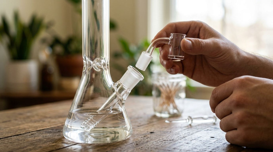 How to attach a quartz banger to your dab rig joint