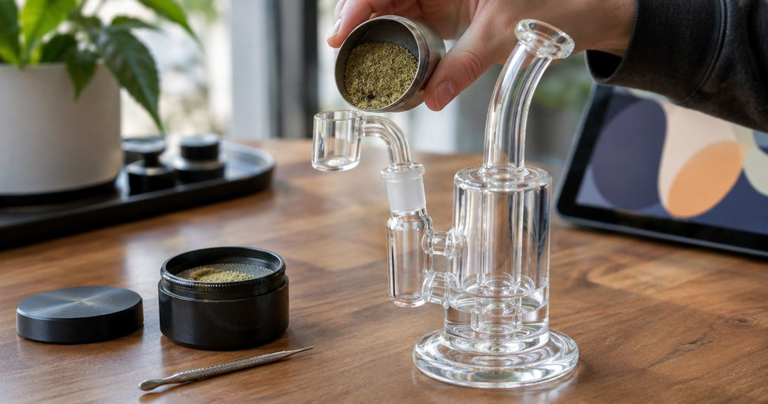 How to transfer kief from a grinder catcher to a dab rig