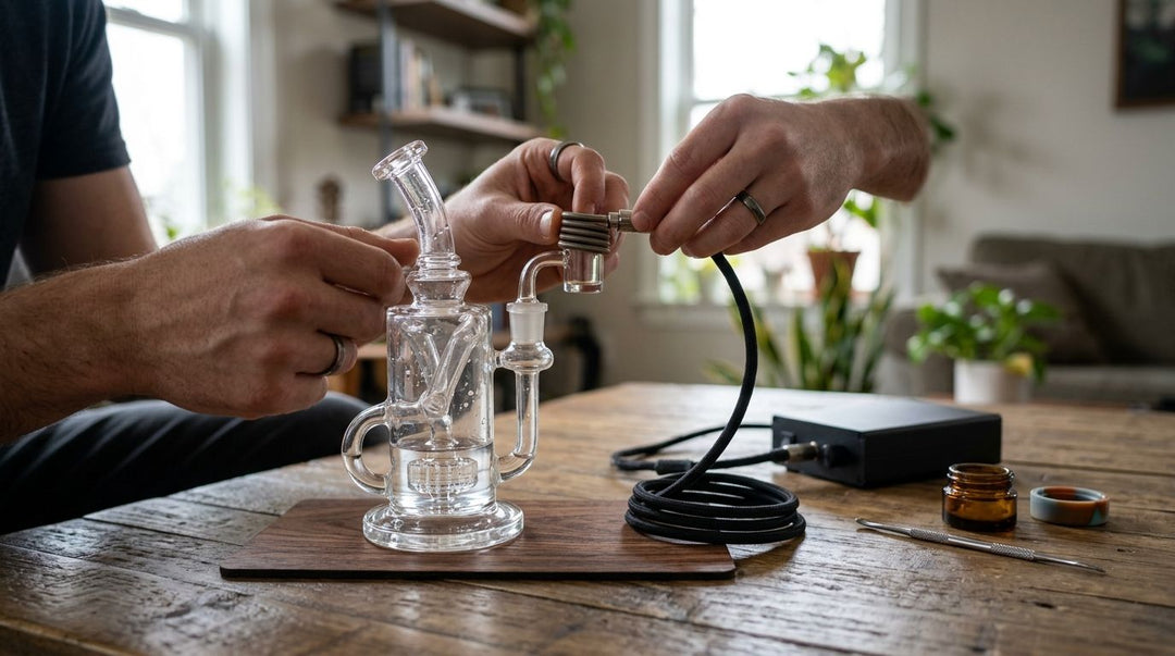 How to connect an e-nail to your dab rig