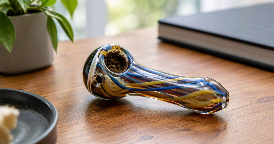 How long does resin buildup take in a glass pipe?