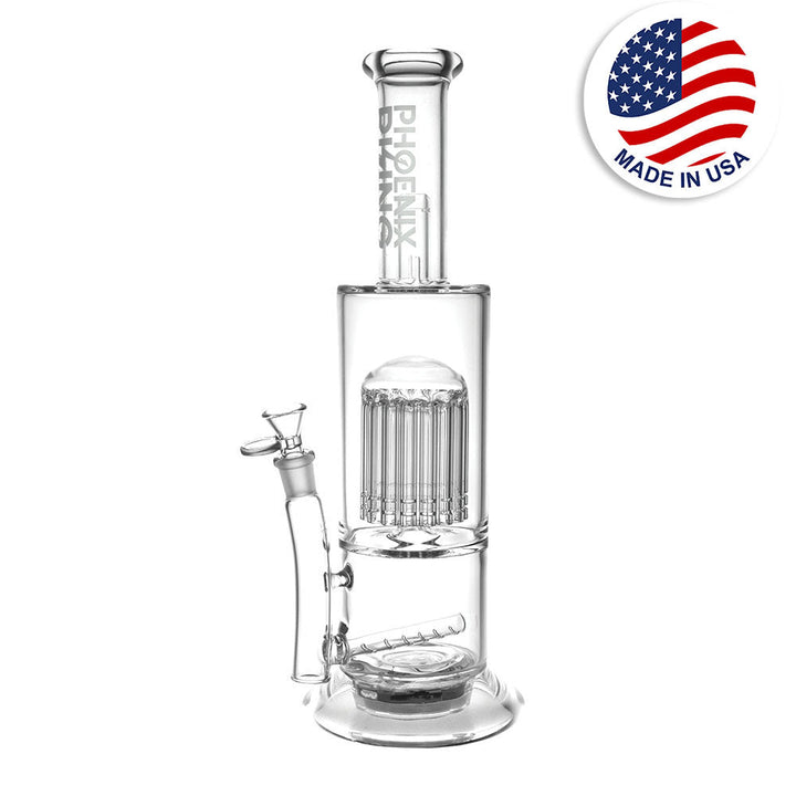 Phoenix Rising Private Party Water Pipe w/ Light -14.5"/14mm F - Headshop.com