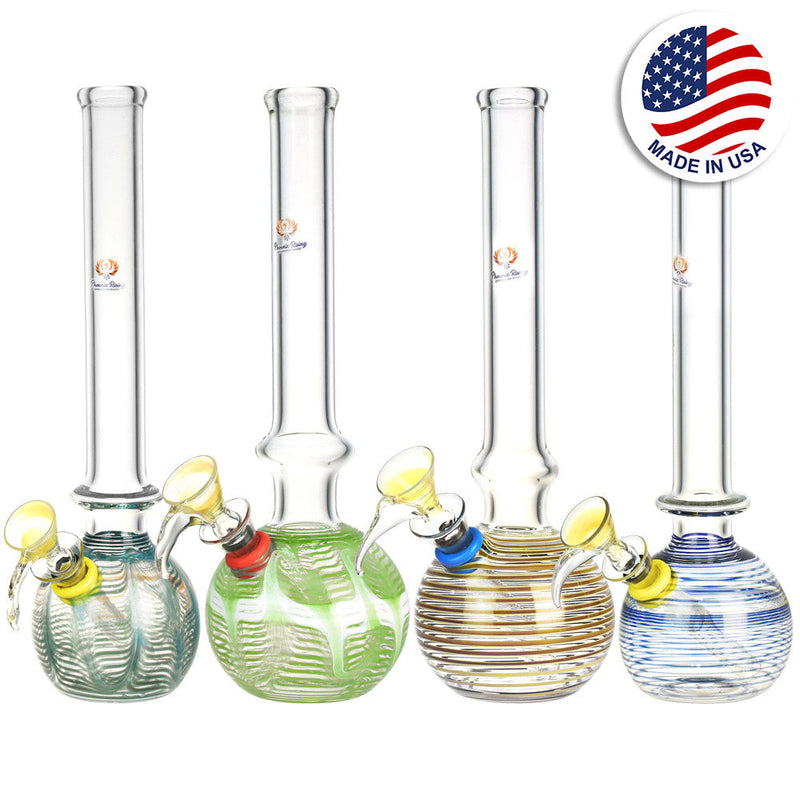Phoenix Rising Worked Round Base Water Pipe - 9.5"/Colors Vary - Headshop.com