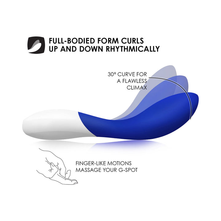 LELO MONA Wave Rechargeable G-Spot Vibrator Midnight Blue - Headshop.com