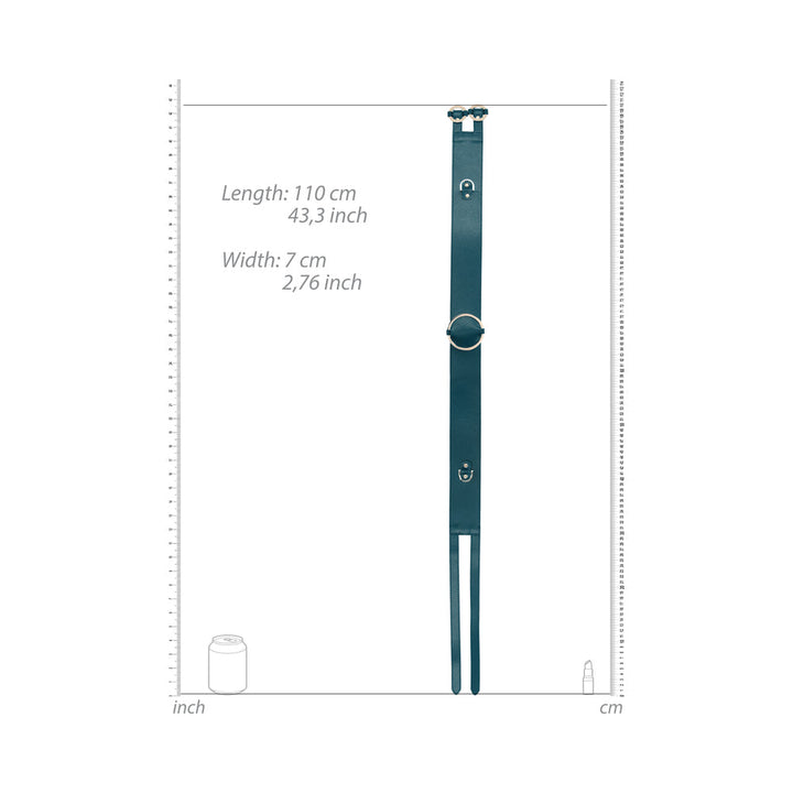 Ouch! Halo Ringed Waist Restraint Belt Burgundy L/XL - Headshop.com