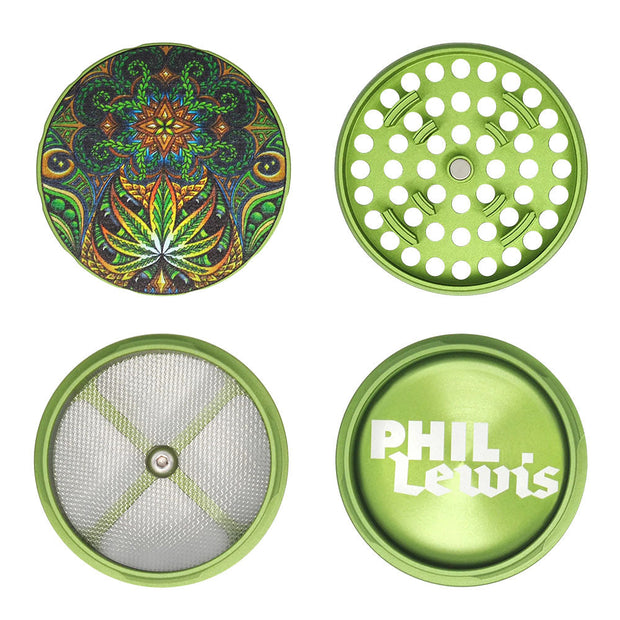 Cali Crusher Homegrown Phil Lewis Indica Grinder -4pc/2.35" - Headshop.com