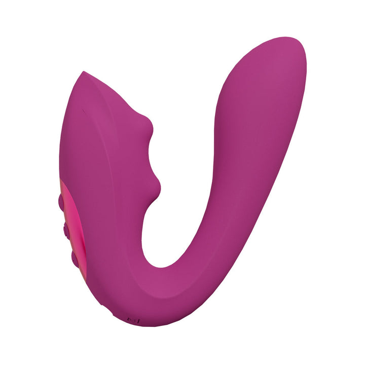 VIVE YUKI Rechargeable Dual Motor G-Spot Vibrator with Massaging Beads Pink - Headshop.com