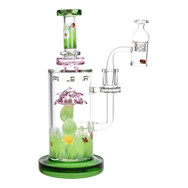 Pulsar The Power Of Flower Dab Rig Set w/ Carb Cap | 9" | 14mm F - Headshop.com