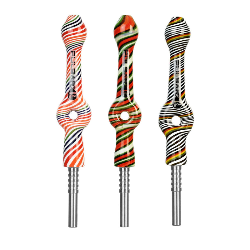 Pulsar Candy Twist Donut Straw - 6.5" / Colors Vary - Headshop.com