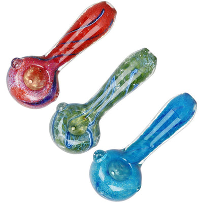 Ethereal Rivulet Spoon Pipe - 3.5" / Colors Vary