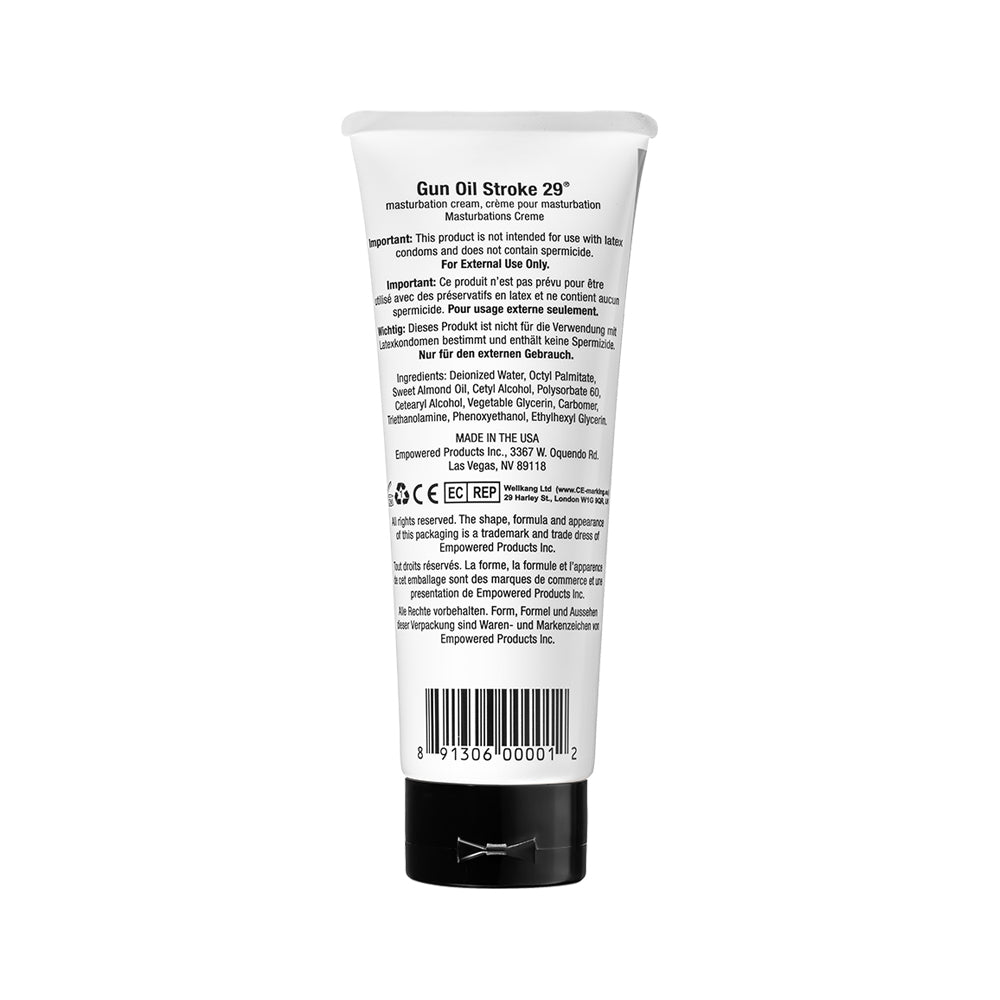 Gun Oil Stroke 29 Masturbation Cream 3.3 oz. - Headshop.com