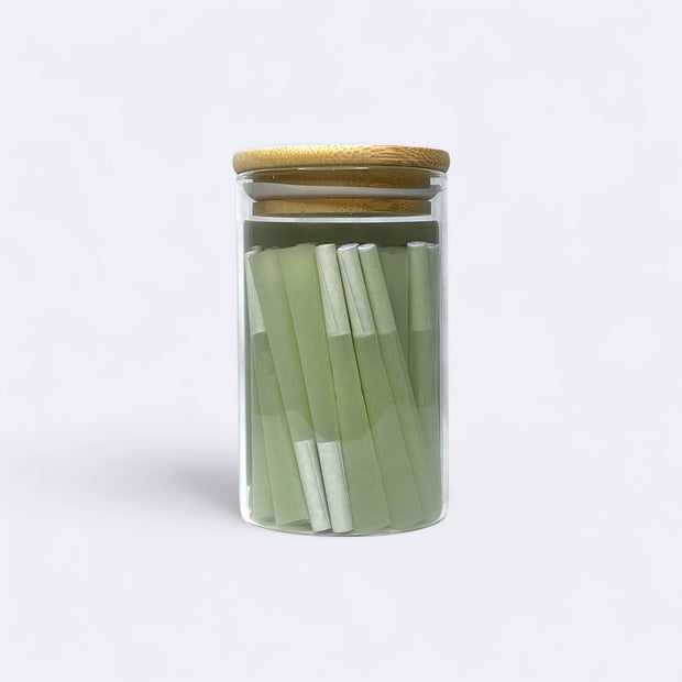Green Man 1.25 Green Rice Cones 40ct Jar - Headshop.com