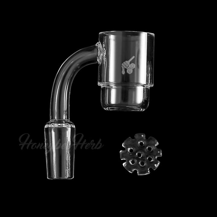 HONEY DISC DEEP DISH QUARTZ BANGER - 90° DEGREE | YL - Headshop.com