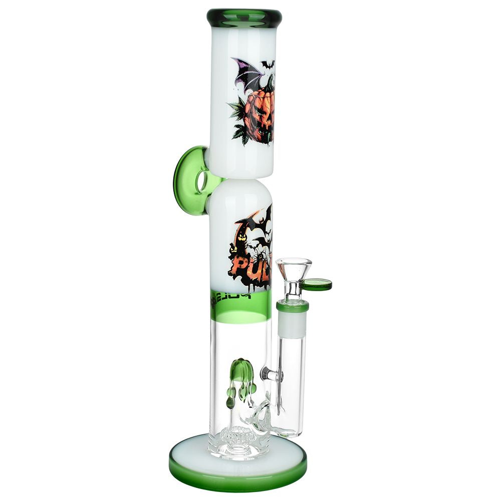 Pulsar Double Stacked Halloween Glass Water Pipe - 12.75" / 14mm F - Headshop.com