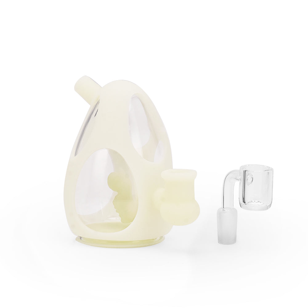 Ritual - 5'' Silicone Yoshi Egg Rig - UV Titanium White - Headshop.com