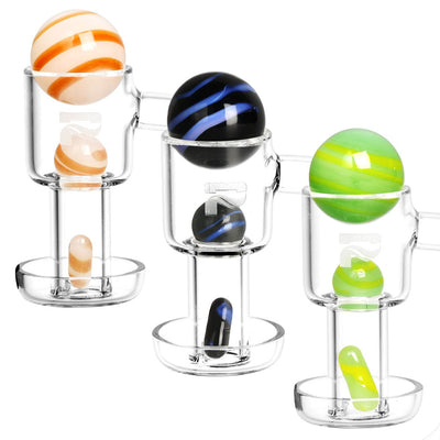 Terp Slurper Pill & Marble Set - 3pc / Colors Vary (Large Ball, Medium Ball, Pill) - Headshop.com