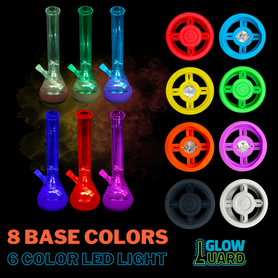 Bong Base Bumper USB Rechargeable 4.25in-6in Bases Silicone Fits Variety of Shapes - Headshop.com