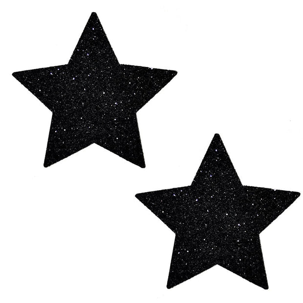 Neva Nude Pasty Star Glitter Black - Headshop.com
