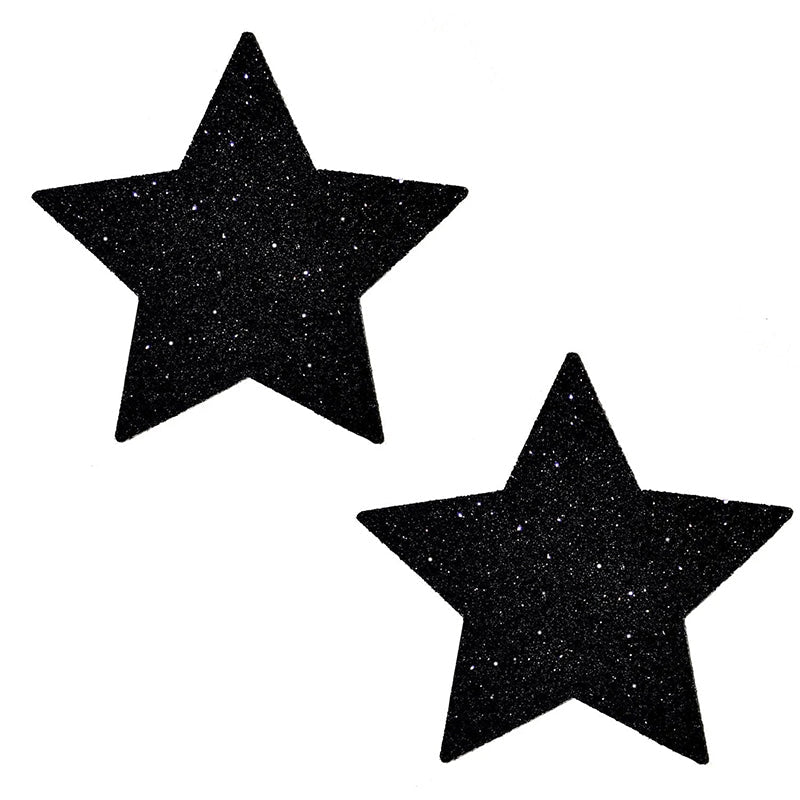 Neva Nude Pasty Star Glitter Black - Headshop.com