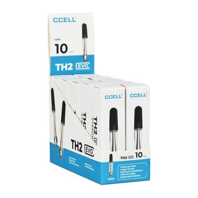 10PC DISPLAY - CCELL TH2 510 Cartridge - 1ml - Headshop.com
