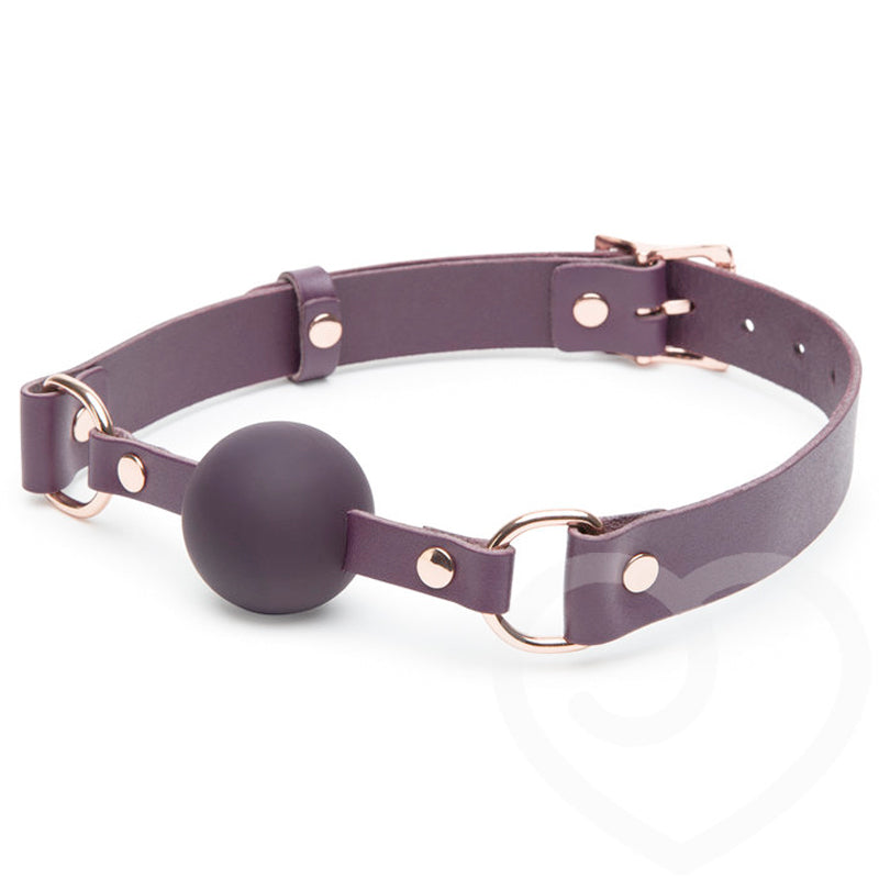 Fifty Shades Freed Cherished Collection Leather Ball Gag - Headshop.com