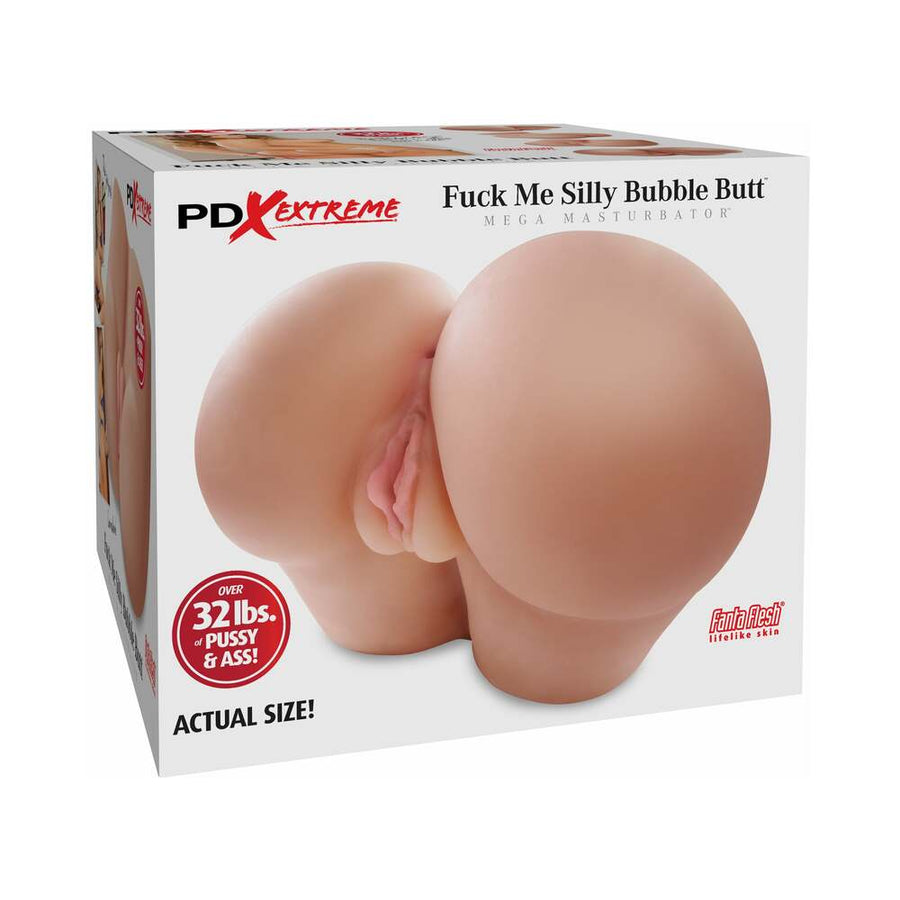 PDX Fuck Me Silly Bubble Butt Dual-Entry Mega Masturbator Beige - Headshop.com