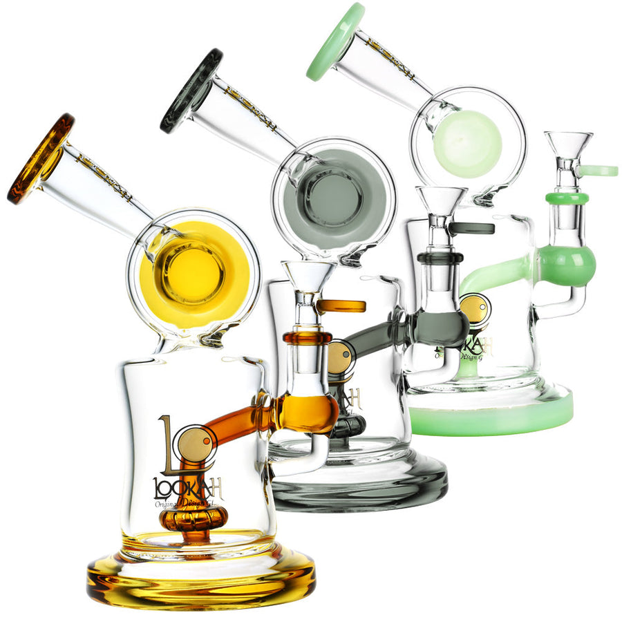 Lookah Glass DJ Water Pipe - 8.5"/14mm F/Colors Vary - Headshop.com