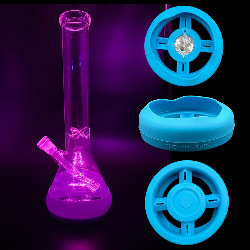 Bong Base Bumper Coin Battery 4.25in-6in Bases Silicone Fits Variety of Shapes - Headshop.com