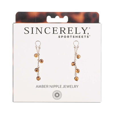 Sincerely, Sportsheets Amber Adjustable Nipple Jewelry Tortoiseshell - Headshop.com