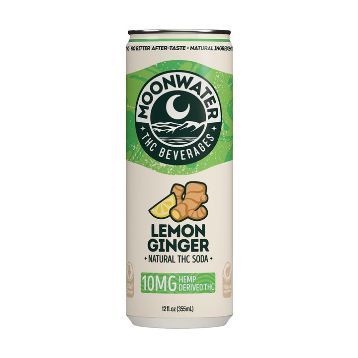 Moonwater Natural Hemp-Derived D9 THC Infused Soda | 12fl oz Can | 24ct Case